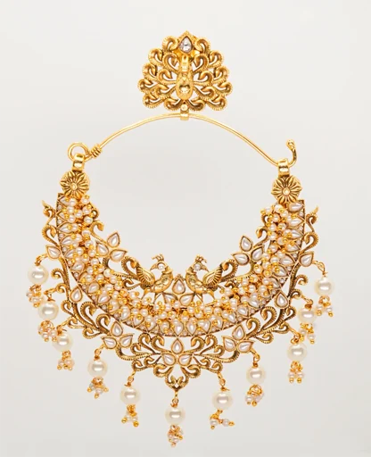 Rich Dull Gold Traditional Chandelier Earrings - Timeless Elegance