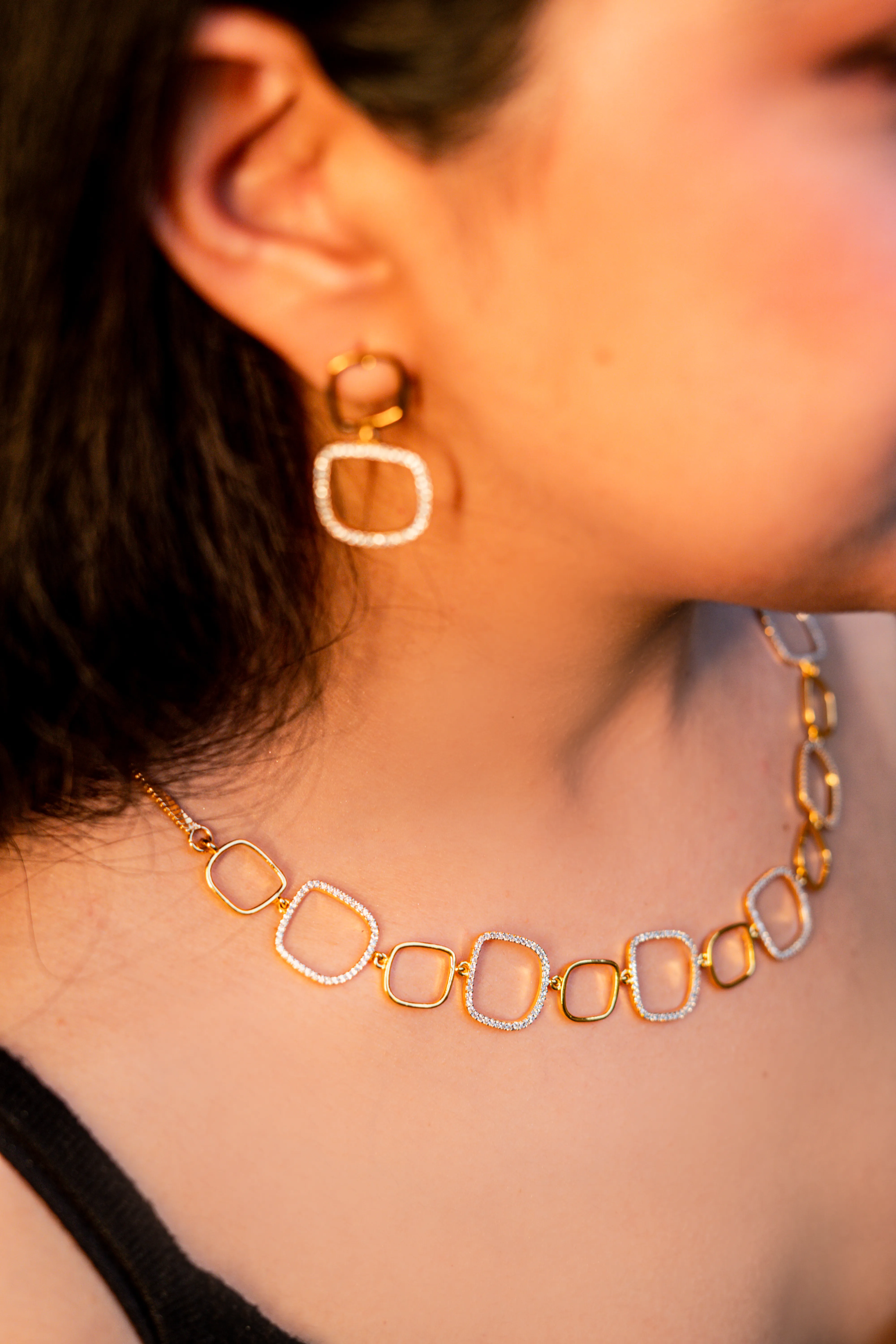 Dual Charm Two-Tone Necklace
