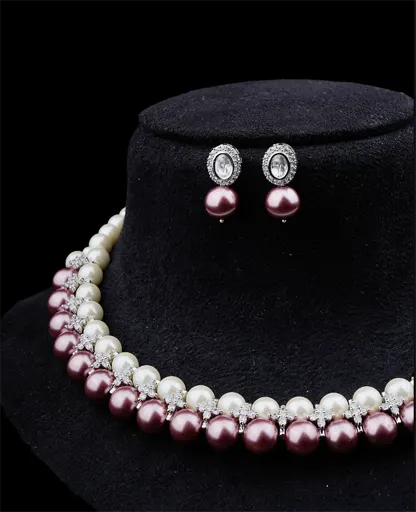 Two-Tone Elegance Pearl Necklace - Quality Guaranteed