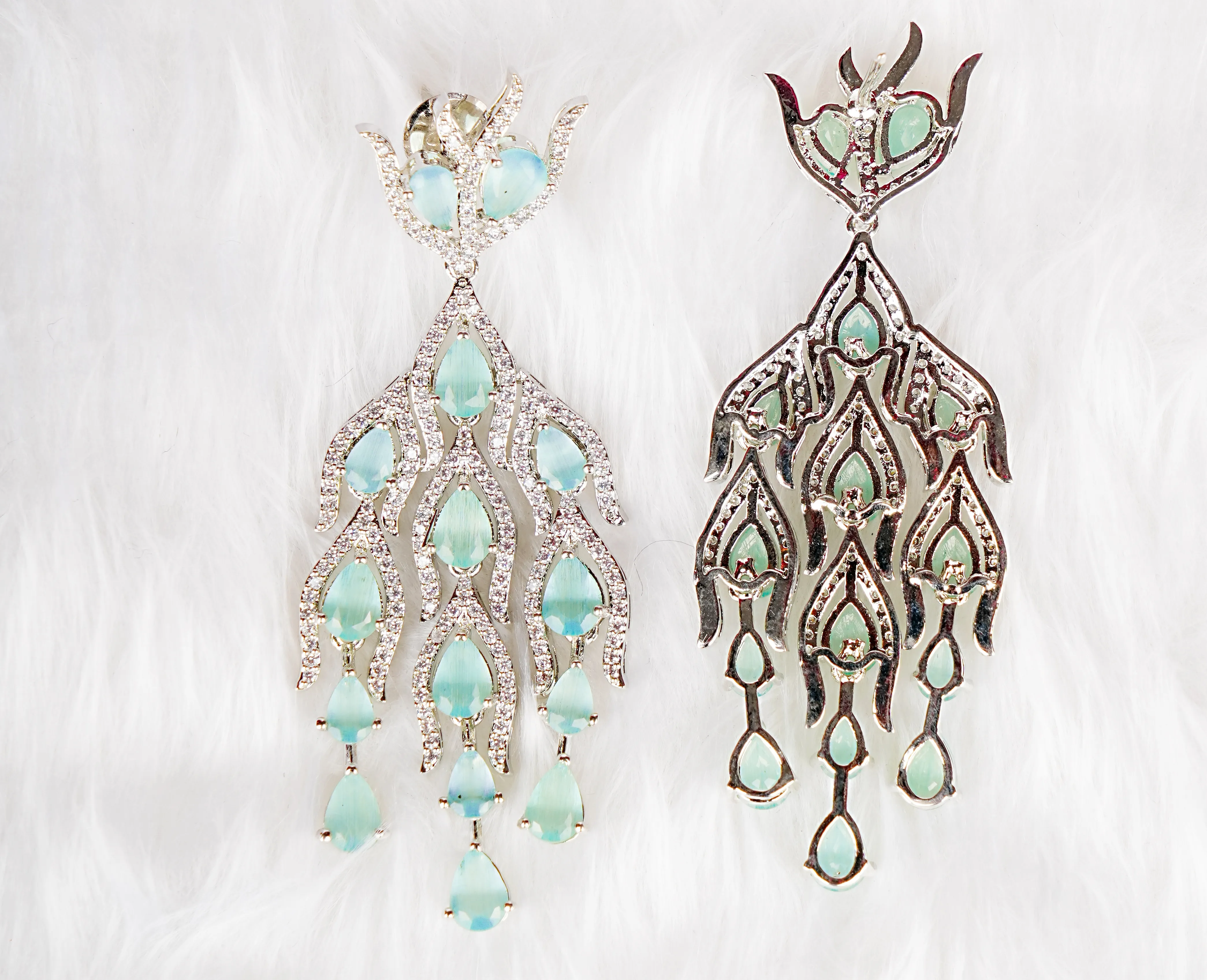 AD Ethnic Long Earring - For That Elegant, Eye-Catchy Look!