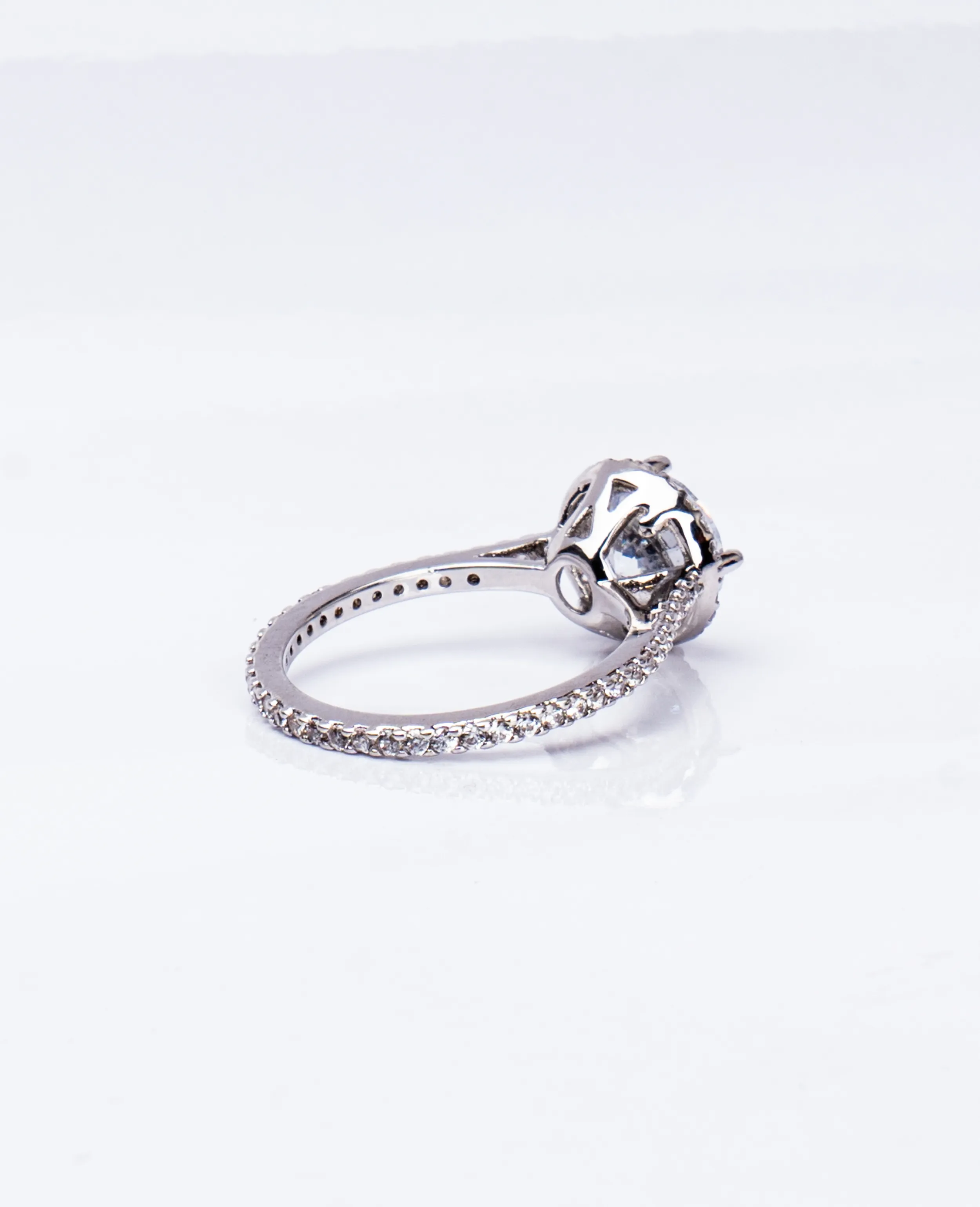 AD Silver-Plated Finger Ring