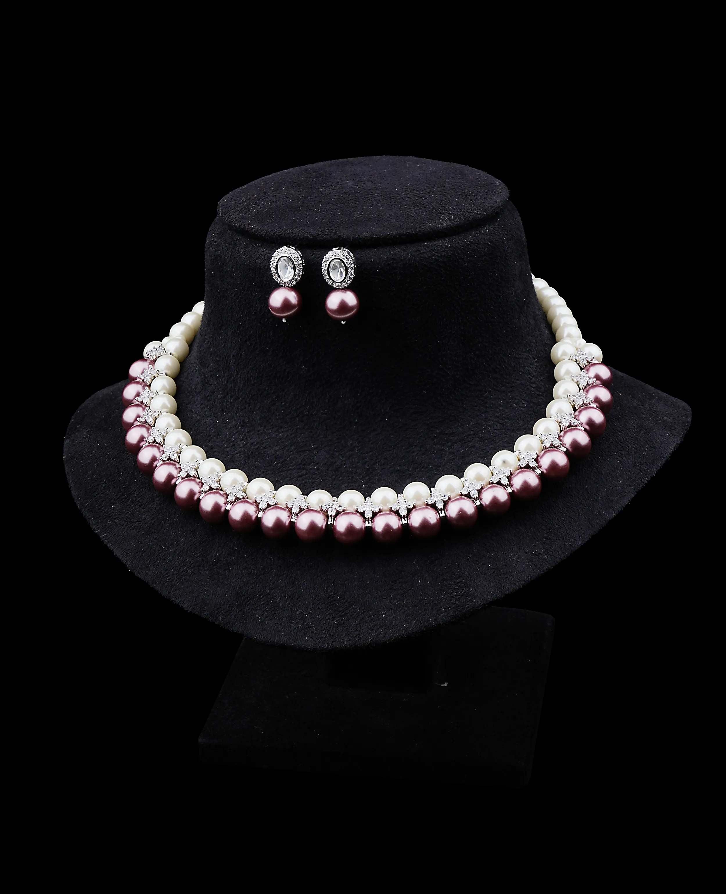 Two-Tone Elegance Pearl Necklace - Quality Guaranteed
