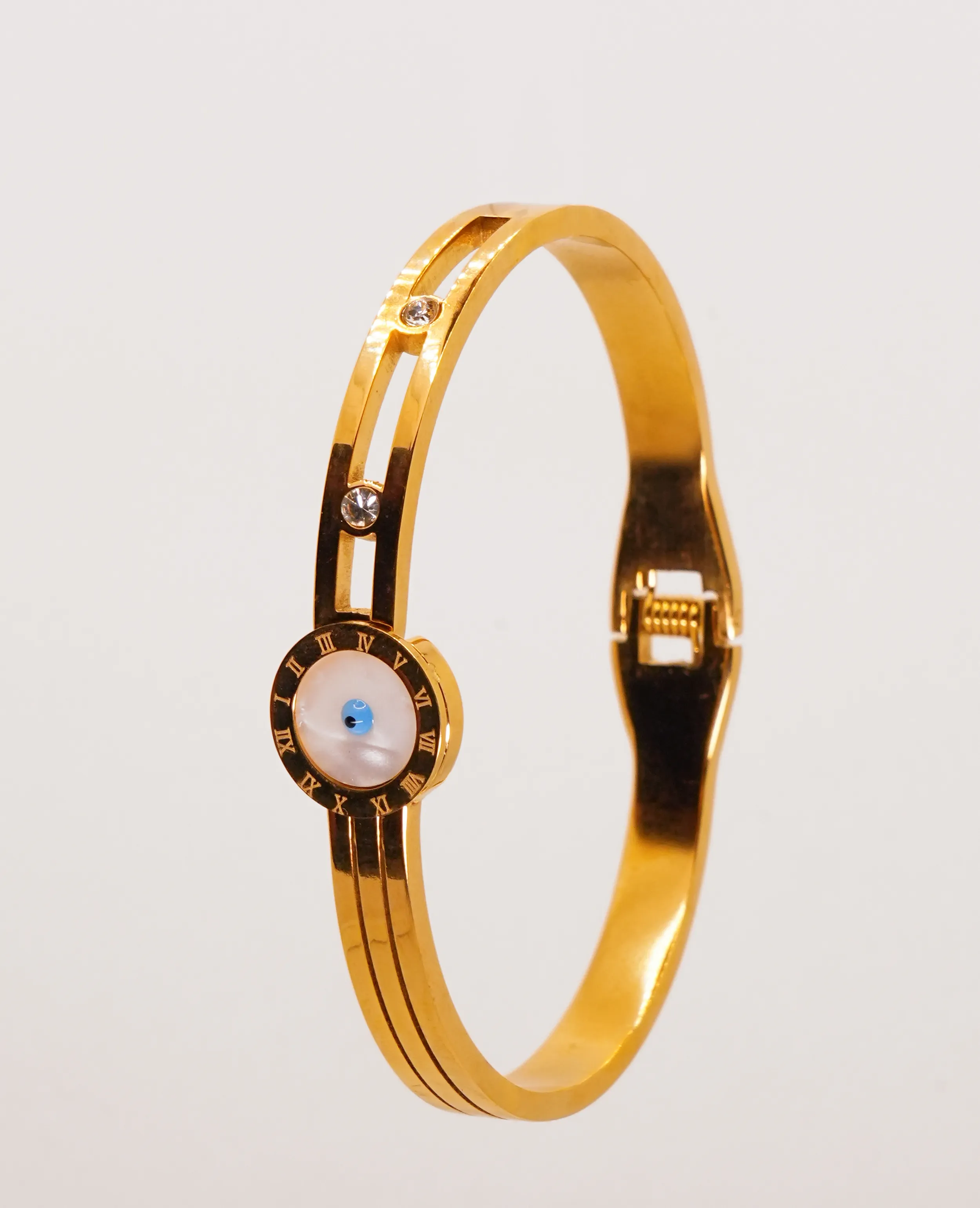 Enchanted Allure: Mesmerizing Evil Eye Kada Bracelet